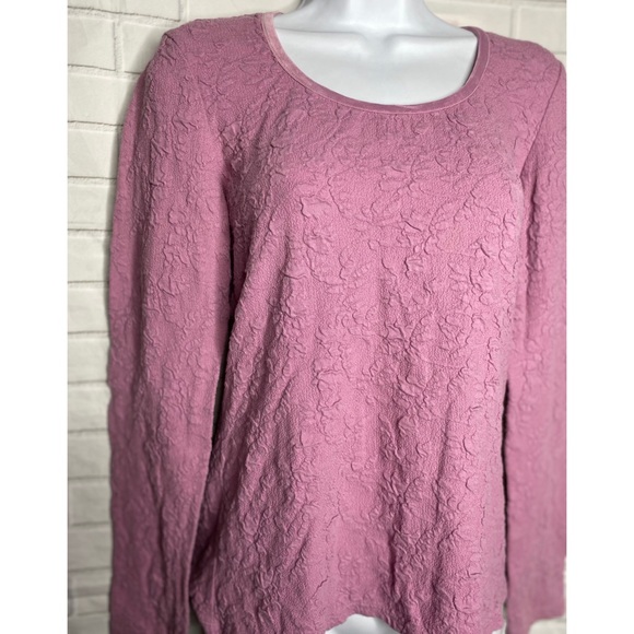 J.Jill Jacquard Long Sleeves Top Small - Picture 2 of 9